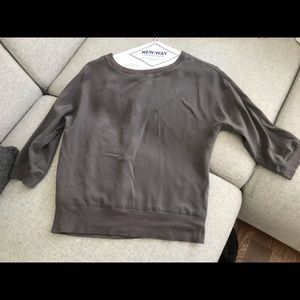 Silk sweatshirt